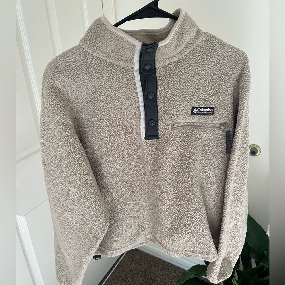 Columbia Men's Gray Fleece Sweater